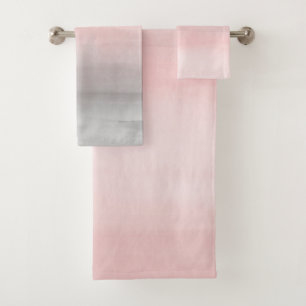 Rojeciendo Rosa y Gris Acuarela Moderna Glamour Fe