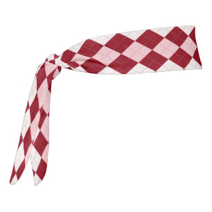 Rojo Argyle Crimson Forma de Diamante Pequeño Rosa