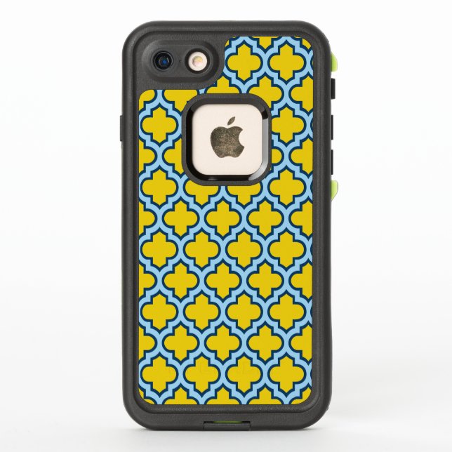 Rojo azul amarillo y bebé, Entramado, Quatrefoil (Reverso)