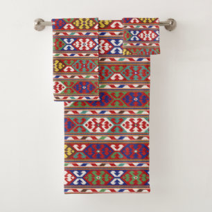 Rojo Azul Verde Amarillo Blanco Rumbo Kilim