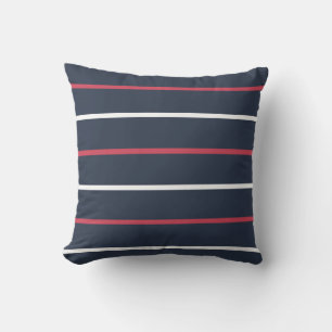 Rojo blanco y azul de la Marina Bandas de almohada