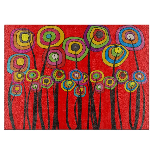 ROJO caprichoso de la tabla de cortar de las (Anverso)