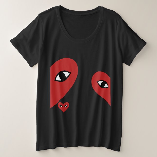 Rojo Cara Amor Ojos del Corazón (Anverso del diseño)