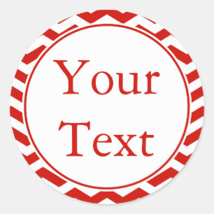 Rojo cereza y pegatina o etiqueta del blanco con