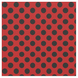 Rojo con la tela negra del lunar