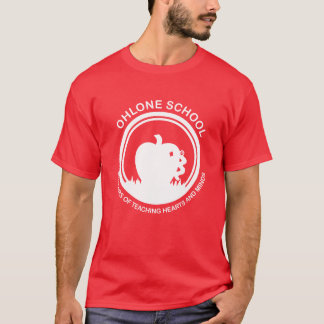 Rojo de camiseta de Apple para hombres