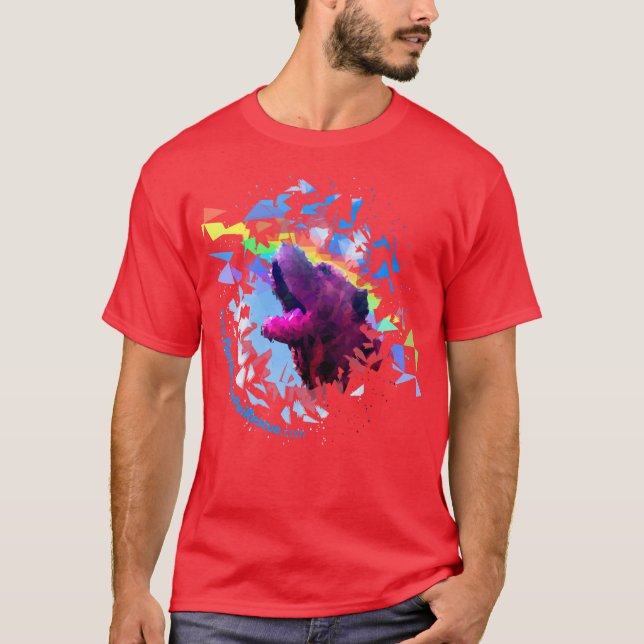 Rojo de la camiseta de Pei de la prisma (Anverso)