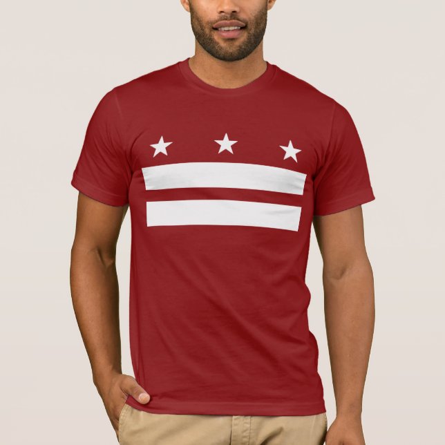 Rojo de la camiseta del Washington DC (Anverso)