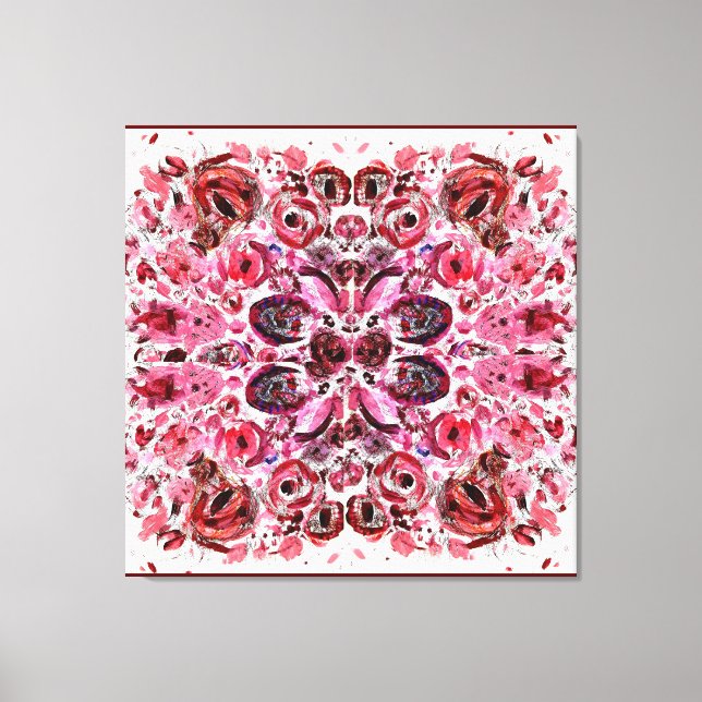 Rojo de la pasión por el lienzo envuelto (brillant (Anverso)