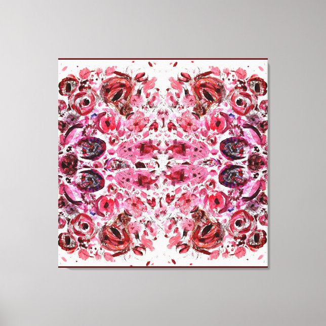 Rojo de la pasión por el lienzo envuelto (brillant (Anverso)