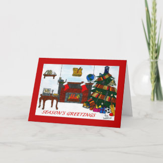 Rojo de la tarjeta de Navidad de TSSB