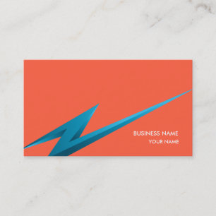 ROJO DE LA TARJETA DE VISITA LIGHTNING3