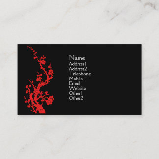Rojo de la tarjeta del perfil del diseño del chino