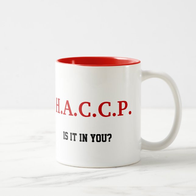 ROJO DE LA TAZA DE HACCP (Derecha)