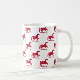 Rojo de la taza del caballo del navidad