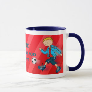 Rojo de la taza del héroe del fútbol del fútbol