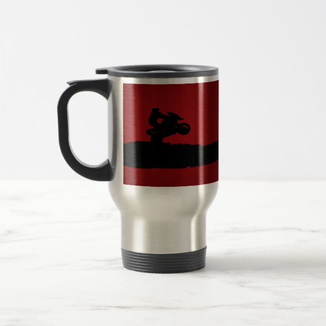 Rojo de la taza del viajero Paseo-Adv-GS (Izquierda)