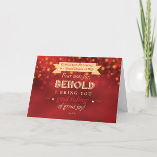 Rojo de las bendiciones del navidad del diácono y