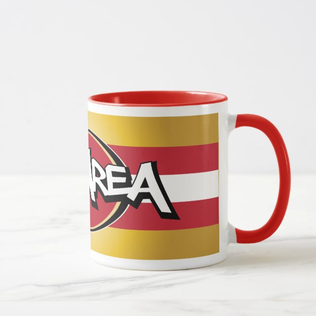 Rojo del área de la bahía y taza del oro (Derecha)