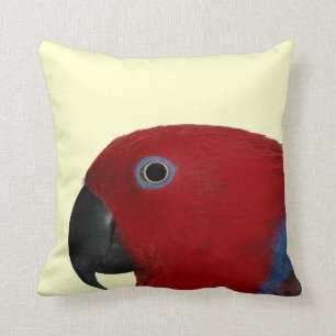 Rojo del Cojín decorativo de Eclectus