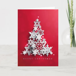 Rojo del día de fiesta del navidad con el árbol