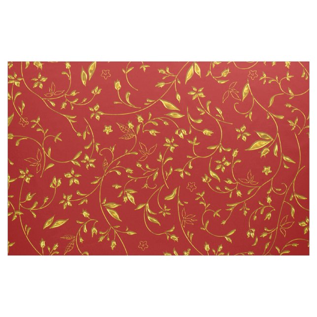 Rojo elegante de la tela del damasco ("Cuarto gordo" (fat quarter))