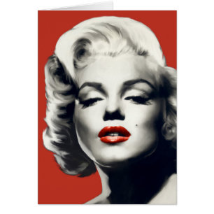 Rojo en los labios rojos Marilyn