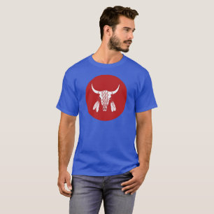 Rojo Fantasma Baile Búfalo círculo de camisetas
