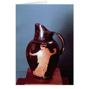 Rojo-figura oinochoe del ático