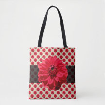 Rojo floral botánico en cualquier bolsa de tocador