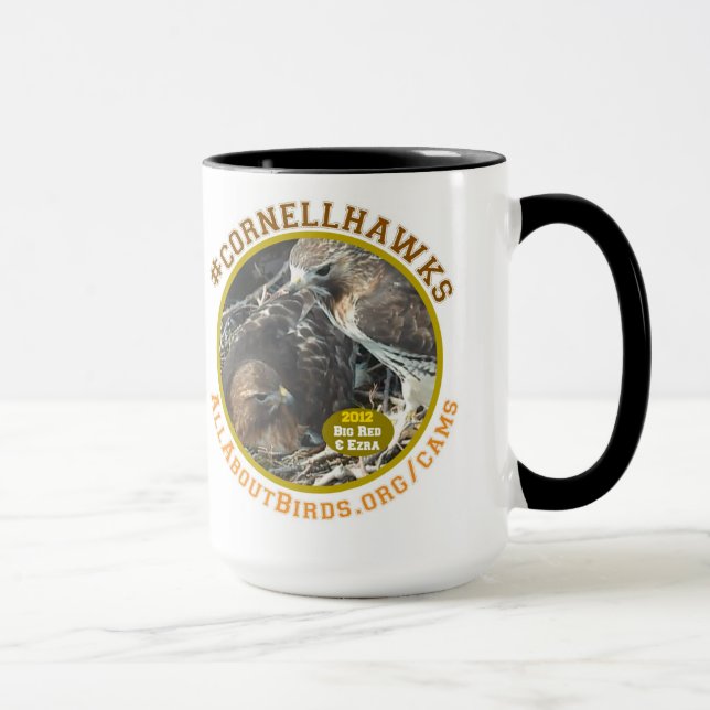 Rojo grande y taza de la foto de Ezra (Derecha)