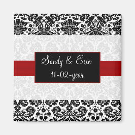 rojo Guardar el imán de fecha