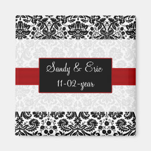 rojo Guardar el imán de fecha