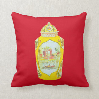 ROJO INGLÉS DE LA ALMOHADA DEL TARRO