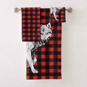 Rojo lobo rústico y negro de protección de búfalos