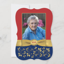 Rojo, Marina, Oro 65.ª Invitación de cumpleaños a