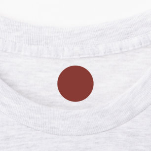 Rojo-Marrón ruso de moda - Etiqueta