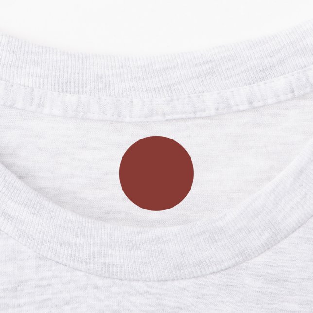 Rojo-Marrón ruso de moda - Etiqueta (Fijada)