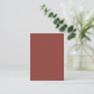 Rojo Marrón Rústico de Moda - Tarjeta de Nota