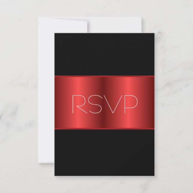 Rojo Metálico negro RSVP (Anverso)