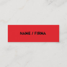 rojo - mini tarjetas de presentación