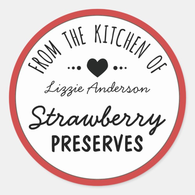 Rojo moderno de la cocina de la etiqueta (Anverso)