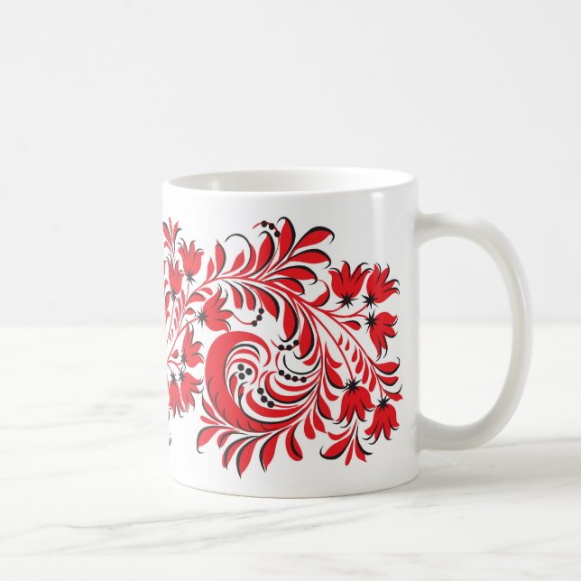 Rojo nacional ruso de la taza del modelo (Derecha)