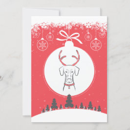 Rojo natural del Doberman de la tarjeta del día de