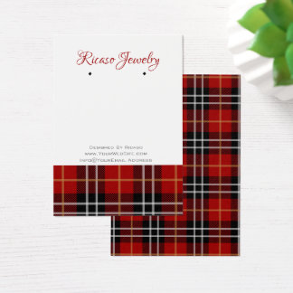 Rojo Negro Tartán Tartán Tierra