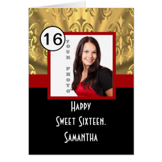 Rojo negro y dulce dorado dieciséis