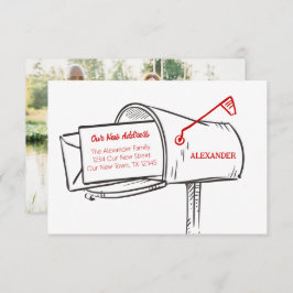 Rojo nuestro nuevo buzón de correo de direcciones