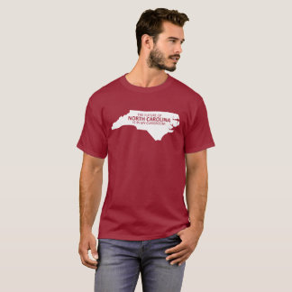 Rojo para la camiseta de Carolina del Norte del