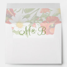 Rojo Poppies White Yellow Daisies Flor Wreath