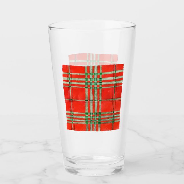 ROJO SCOTT TARTAN Pint Glass (Anverso)
